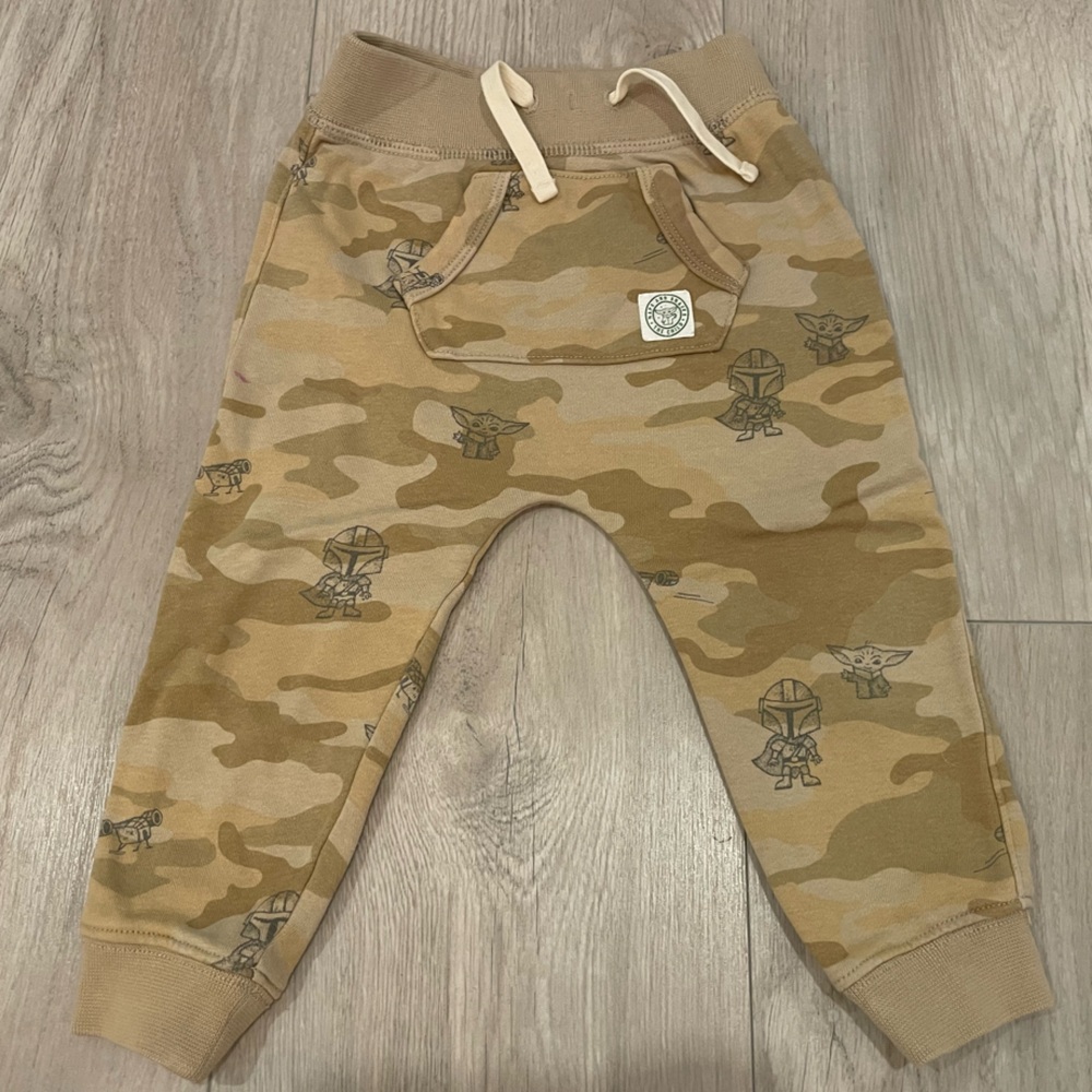 GAP StarWars Brown Tan Jogger Sweatpants Camouflage
